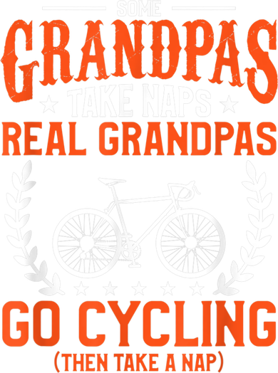 Mens Some Grandpas Take Naps Real Grandpas Go Cycling Cyclist Kids Hoodie