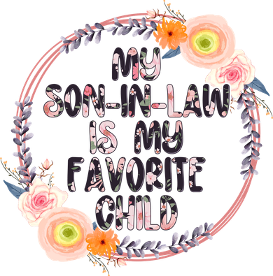 My Son In Law Is My Favorite Child Floral Flower Wreath Tote Bag