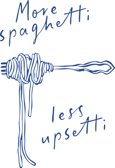 More Spaghetti Less Upsetti Women's T-Shirt