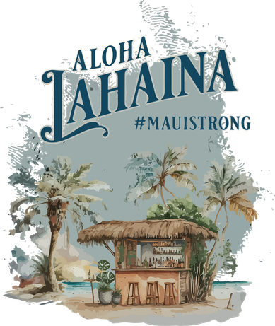 Maui Strong Lahaina Support Lahaina Hawaii Ceramic Ornament