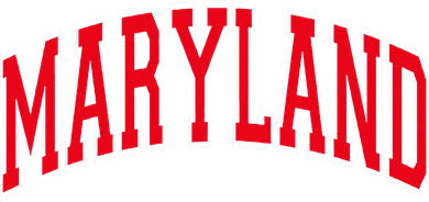 Maryland State Md Red Text Pajama Set