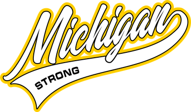 Michigan Strong Button