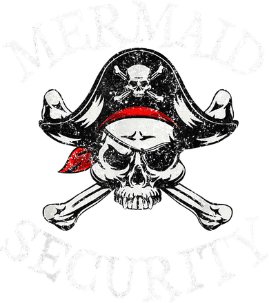 Mermaid Security Pirate Party Dad Brother Family Matching Women's Dry Zone Grid Polo