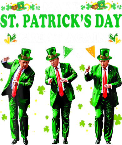 Make St PatrickS Day Great Again Funny Trump Kids Sweatshirt