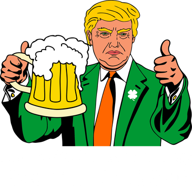 Donald Trump Make St. Patrick's Day Great Again Beer Drinking Kids Sweatshirt
