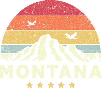 Montana Shirt. Retro Style MT, USA Kids Sweatshirt