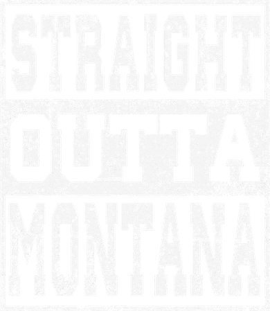 Montana State Straight outta Montana design Doddie Hoodie