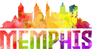Memphis Skyline Tennessee Souvenir Gift Kids Long Sleeve Shirt