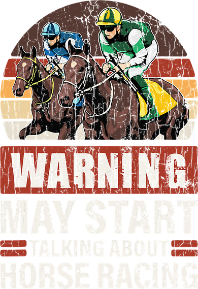May Start Talking About Horse Racing Funny Racer Graphic Baby Bodysuit