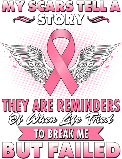 Breast Cancer Awareness My Scars Tell A Story Backpack