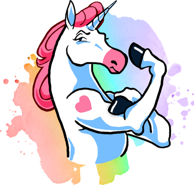 Muscle Unicorn Toddler Hoodie