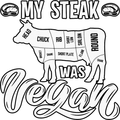 My Steak was Vegan Anti Vegan Meat Lover Funny Saying Kids Hoodie