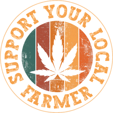 Marijuana Support Your Local Farmer Cannabis Grower Women's Long Sleeve Shirt