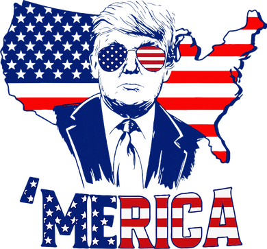 Merica Trump 4th Of July Trump American Flag Hoodie