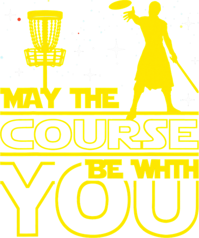 May The Course Be With You - Disc Golf Player Disc Golfer Kids Sweatshirt