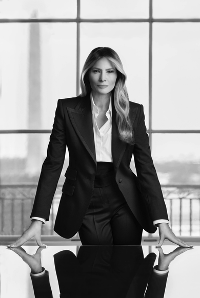 Melania Trump First Lady Official White House Portrait Hoodie