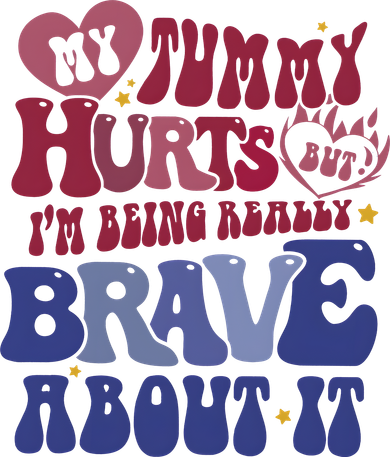 My Tummy Hurts Tummy Ache Survivor Kids Hoodie