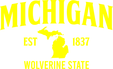 Michigan The Wolverines State Coffee Mug