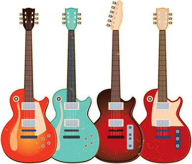 Vintage Multi Guitars Music Tumbler