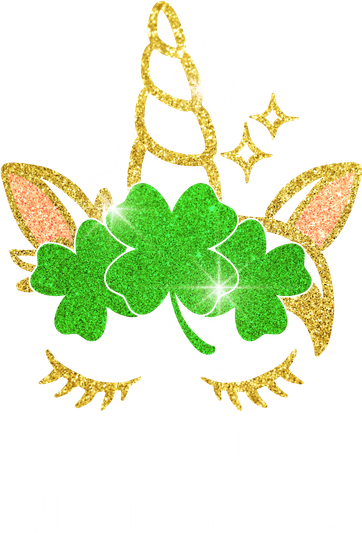 St Patrick's Day Unicorn Magically Un-Pinchable Button