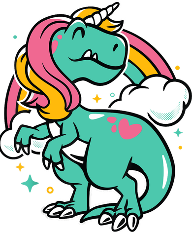 Majestic Unicornasaurus T Rex Unicorn Boy Girl Dinosaur Tank Top