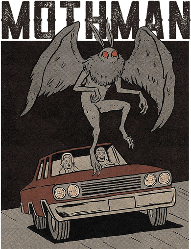 Mothman Vintage Kids Hoodie