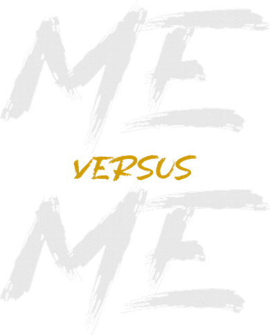 Me Vs Me Hustle Motivation Grow Get Stronger Motivational Ornament