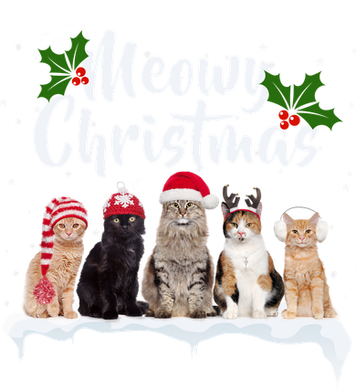 Meowy Christmas Winter Cats Women's Tank Top