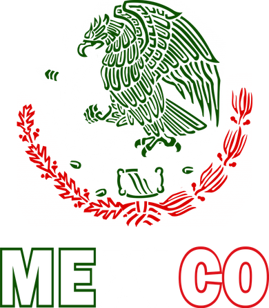 Mexico With Mexican Eagle From Flag Polo