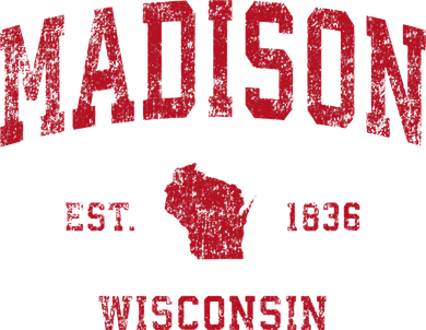 Madison Wisconsin Wi Vintage Sports Design Doddie Hoodie