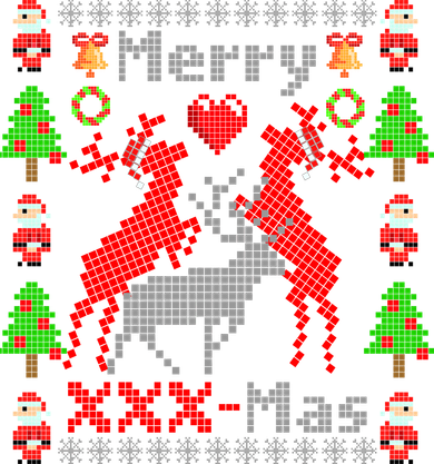 Merry XXXX-Mas Ugly Christmas Sweater Mousepad