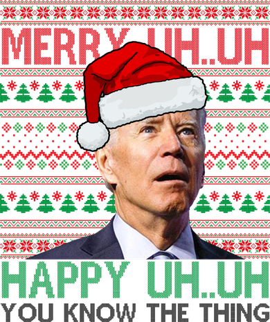 Merry You Know The Thing Funny Joe Biden Christmas Kids T-Shirt