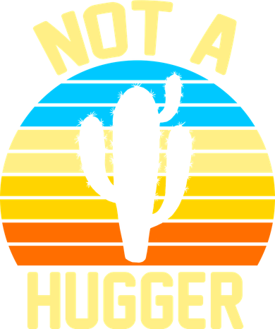 Retro Not A Hugger Funny Women's Long Sleeve Shirt