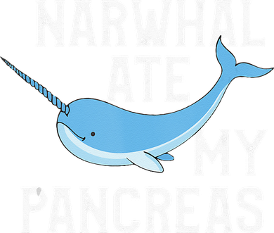 Narwhal Ate My Pancreas T1D Diabetic Type 1 Diabetes Toddler Hoodie
