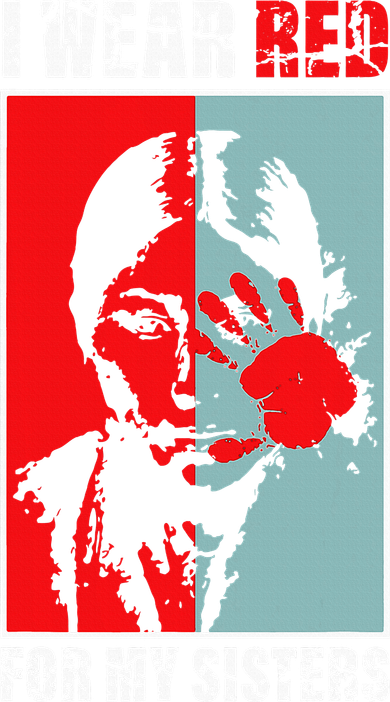 Native America Mmiw Awareness I Wear Red For My Sisters Women's Sweatshirt