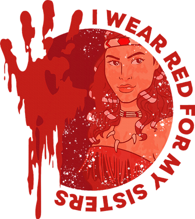Native America Mmiw Awareness I Wear Red For My Sisters Backpack