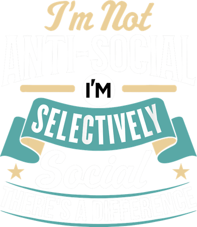 Not Antisocial, Sarcastic Humor, Sarcasm Kids T-Shirt
