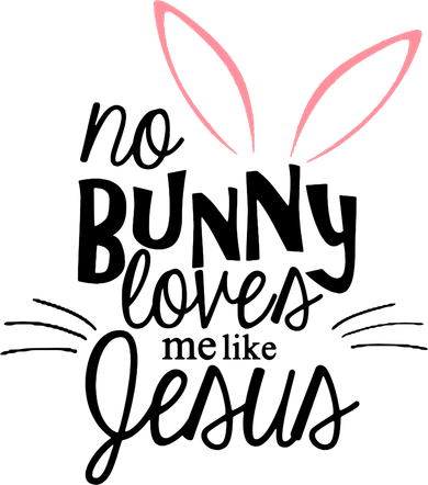 No Bunny Loves Me Like Jesus Easter Tank Top