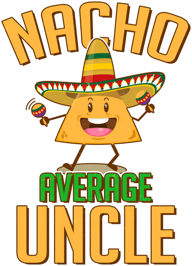 Funny Family Nacho Average Uncle  Golf Towel