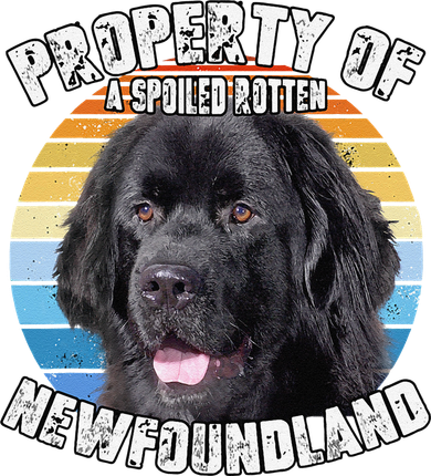 Newfoundland Dog Retro Property Of Cute Dog Hat