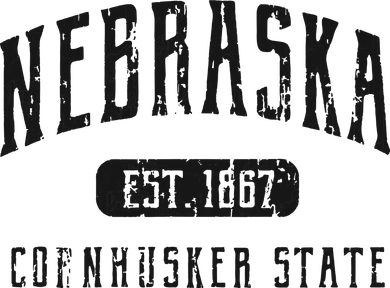 Nebraska Distressed Sports Design Kids Hoodie