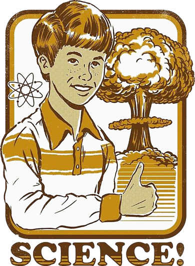 Nuclear Explosion Science Funny Vintage Women's T-Shirt