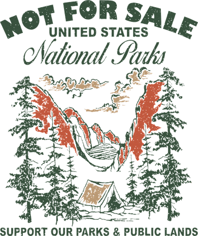 Not For Sale National Parks Support Our Parks Kids Long Sleeve Shirt