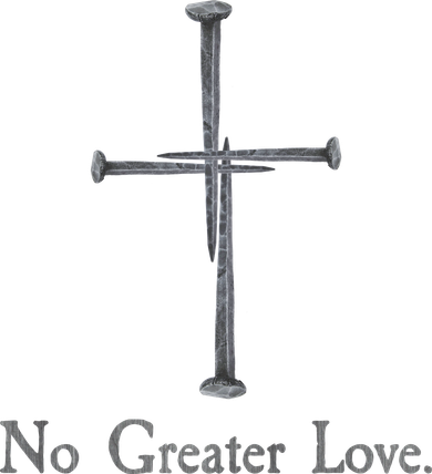 No Greater Love. Jesus Nailed To the Cross Christian Kids T-Shirt