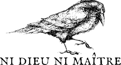 No God No Ni Dieu Ni Maitre Retro Crow Bird Hat