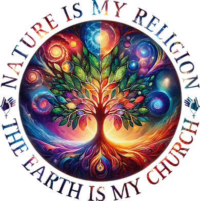 Nature Is My Religion The Earth Is My Church Mandala Tree Women's Sweatshirt