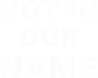 Not In Our Name Button