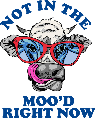 Not In The Mood Right Now Funny Cow Coffee Mug