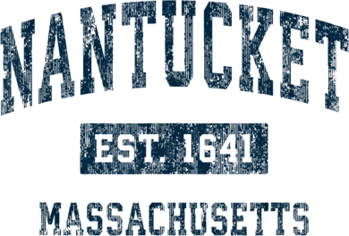 Nantucket Massachusetts MA Vintage Sports Design Navy Print Coffee Mug