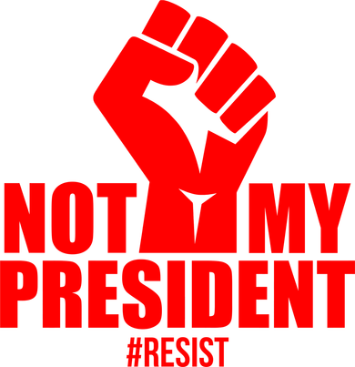 Not My President Resist Anti Trump Fist Backpack